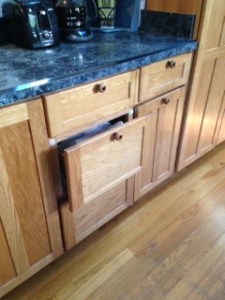kitchen drawer open